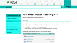 
                            10. Attendance Collection (Electronic) 2018 | Education Counts