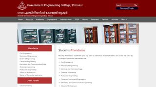 
                            12. Attendance - Govt. Engg. College, Trichur