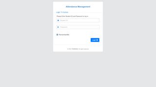 
                            8. Attendance Management System- Login