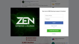 
                            11. ATTENTION ALL League of Legends Players!... - ZEN Gaming Lounge ...