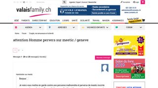 
                            11. attention Homme pervers sur meetic / geneve - Valais Family