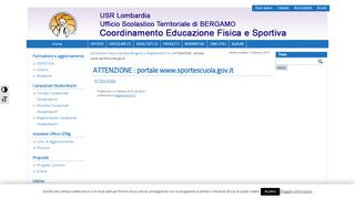 
                            6. ATTENZIONE : portale www.sportescuola.gov.it – Educazione Fisica e ...