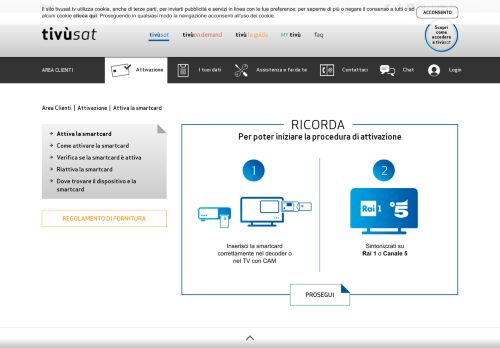 
                            10. Attivazione Smartcard - tivùsat