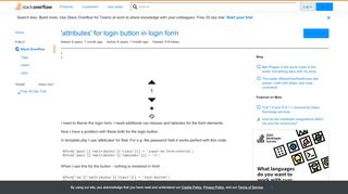 
                            9. 'attributes' for login button in login form - Stack Overflow