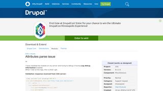 
                            11. Attributes parse issue [#2981199] | Drupal.org