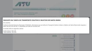 
                            1. ATU - Associação dos Transportadores Urbanos de Passageiros de ...