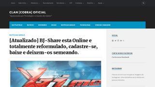 
                            13. [Atualizado] BJ-Share esta Online e totalmente reformulado, cadastre ...