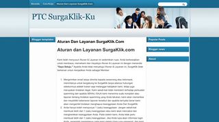 
                            9. Aturan Dan Layanan SurgaKlik.Com | PTC SurgaKlik-Ku