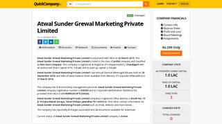 
                            8. Atwal Sunder Grewal Marketing Private Limited - | QuickCompany