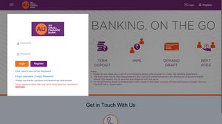 
                            2. AU Bank - Welcome - AU Small Finance Bank
