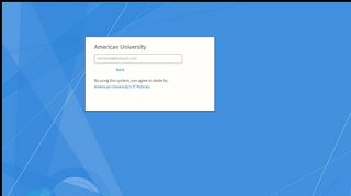 
                            4. AU Login - Error - myAU Portal - American University