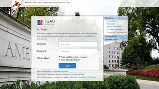 
                            3. AU Login - myau.american.edu