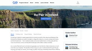 
                            12. Au Pair in Ireland | Go Overseas