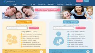 
                            13. Au Pair, Nannies, jobs site, free search world's largest