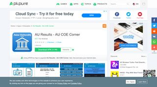
                            4. AU Results - AU COE Corner for Android - APK Download