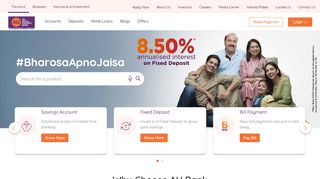 
                            3. AU Small Finance Bank: Online Banking | Personal Banking