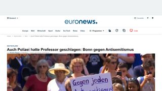 
                            13. Auch Polizei hatte Professor geschlagen: Bonn gegen Antisemitismus ...