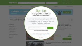 
                            3. Auckland deals - Get up to 70% off vouchers in Auckland with ...