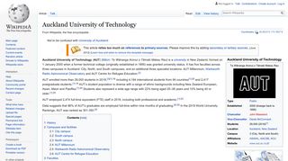 
                            12. Auckland University of Technology - Wikipedia