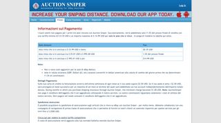 
                            5. AuctionSniper.com - Payment Information