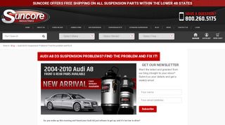
                            13. Audi A8 D3 Suspension Problems? Find the problem and fix it!