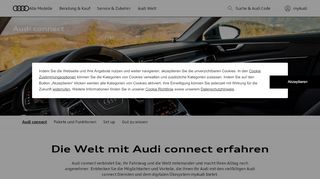 
                            4. Audi connect > Kundenbereich > Audi Deutschland