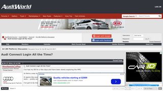 
                            11. Audi Connect Login All the Time? - AudiWorld Forums