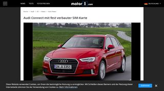 
                            10. Audi Connect mit fest verbauter SIM-Karte - Motor1.com Deutschland