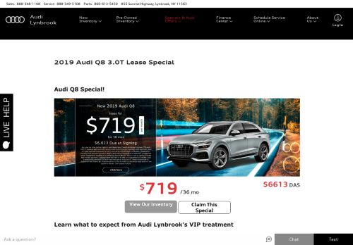
                            9. Audi Q8 Premium Package Lease Special | Audi Lynbrook