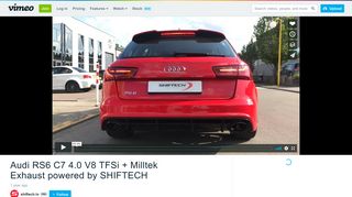 
                            6. Audi RS6 C7 4.0 V8 TFSi + Milltek Exhaust powered by SHIFTECH ...