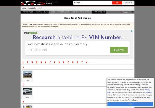 
                            7. Audi - Technical specifications, Fuel economy (consumption)