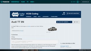 
                            7. Audi TT 8N | VCDS Wiki | FANDOM powered by Wikia