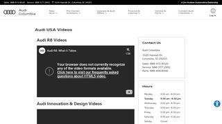 
                            8. Audi USA Videos | Audi Columbia