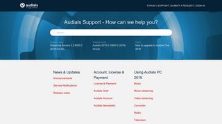 
                            3. Audials Support