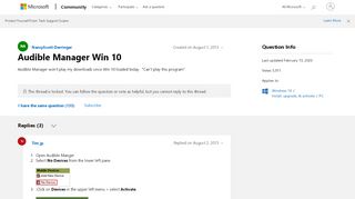 
                            8. Audible Manager Win 10 - Microsoft Community