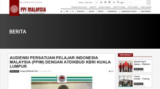 
                            11. Audiensi Persatuan Pelajar Indonesia Malaysia (PPIM) ...