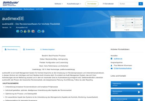 
                            9. audimexEE - Revisionssoftware Maßnahmenverfolgung - Softguide