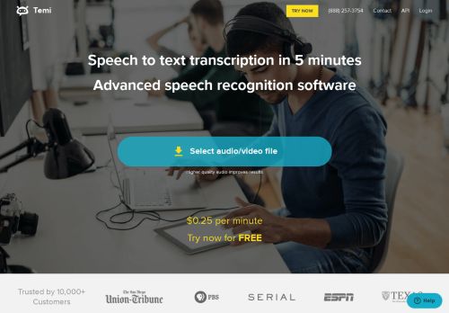 
                            3. Audio to Text Transcription Service | temi.com