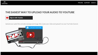 
                            3. Audioship - Upload MP3 to YouTube or Facebook