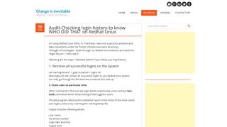 
                            8. Audit-Checking login history-to know WHO DID THAT on Redhat Linux ...