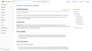 
                            3. Audit Events | GitLab