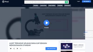 
                            12. audit terhadap aplikasi sikka-djp dengan menggunakan standar - Prezi