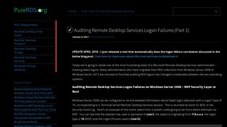 
                            9. Auditing Remote Desktop Services Logon Failures (Part 1) - PureRDS