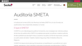 
                            5. Auditoria SMETA | Sedex