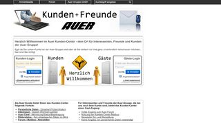 
                            2. AUER Kunden-Center - Login