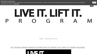 
                            9. AUF DEINEN MEMBER BEREICH KLICKEN UND DU ... - live-it-lift-it