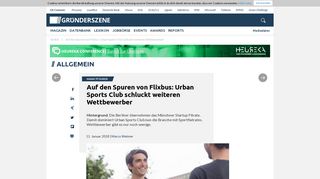 
                            3. Auf den Spuren von Flixbus: Urban Sports Club schluckt weiteren ...