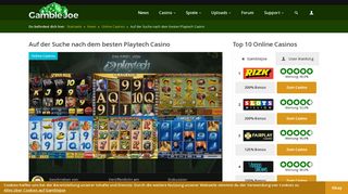 
                            6. Auf der Suche nach dem besten Playtech Casino - GambleJoe