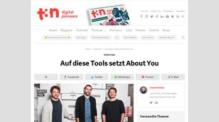 
                            7. Auf diese Tools setzt About You | t3n – digital pioneers