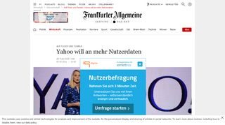 
                            12. Auf Flickr und Tumblr: Yahoo will an mehr Nutzerdaten - FAZ